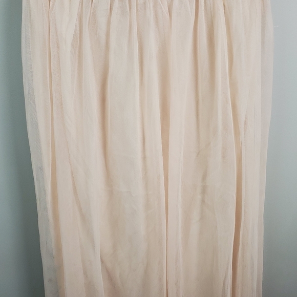 Asos Little Mistress Mesh Insert Maxi Dress Pink US 12 - Picture 6 of 12